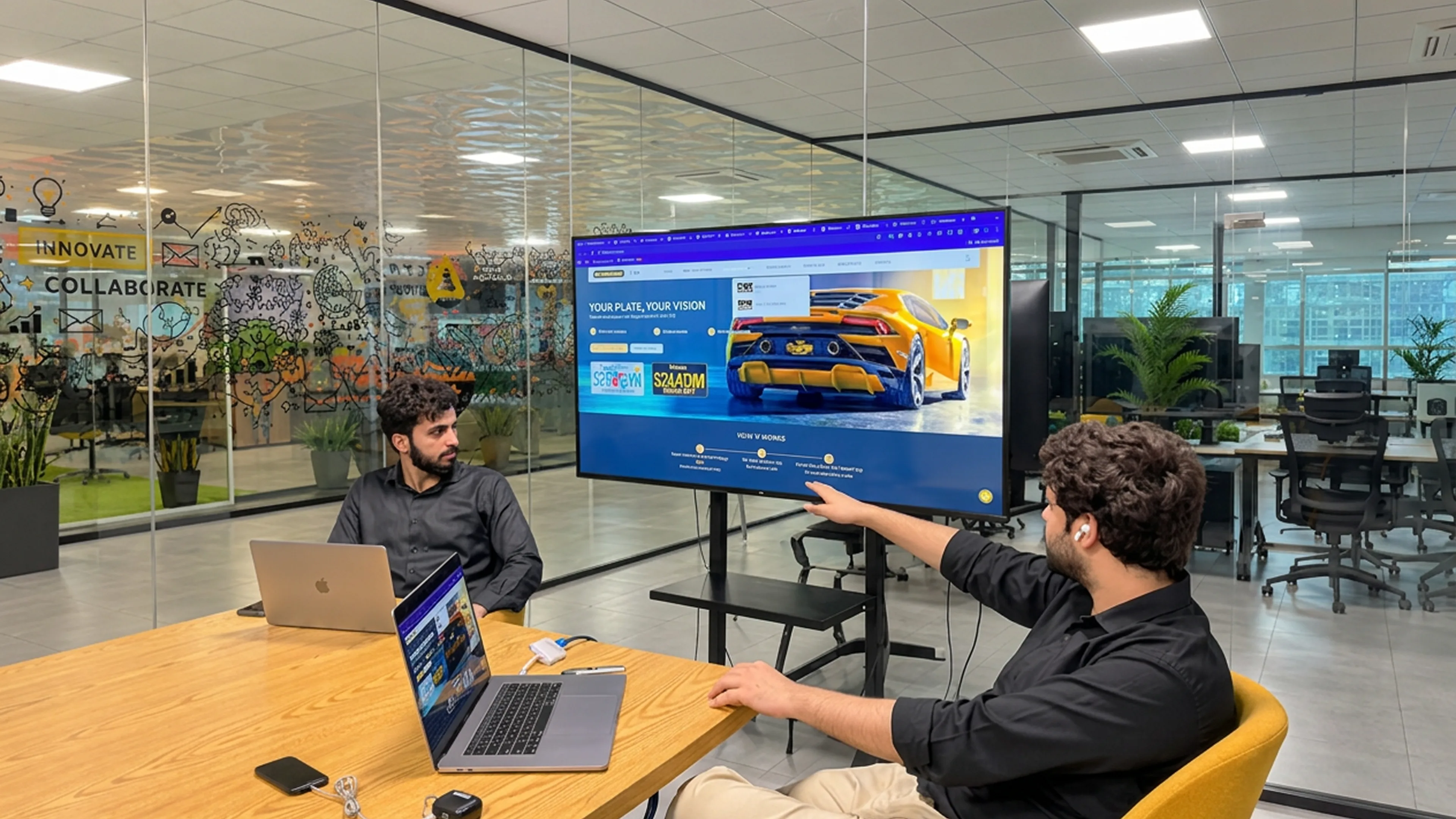 Wavespace team collaborating