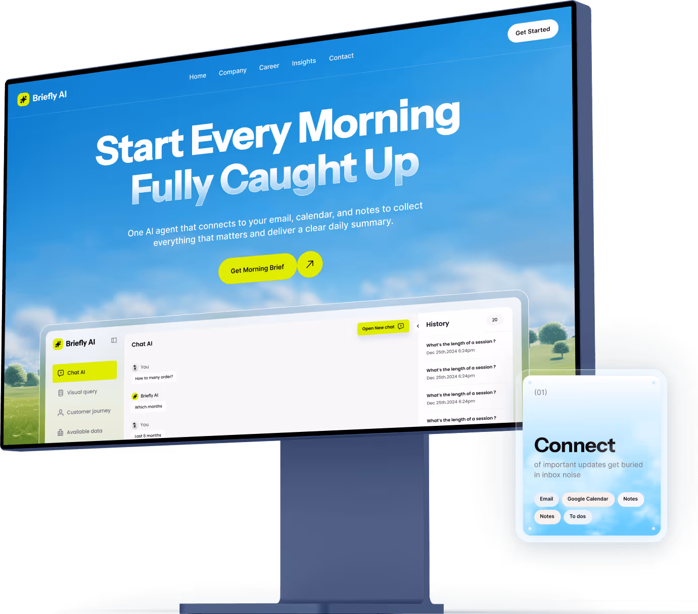 Digital product design services dashboard