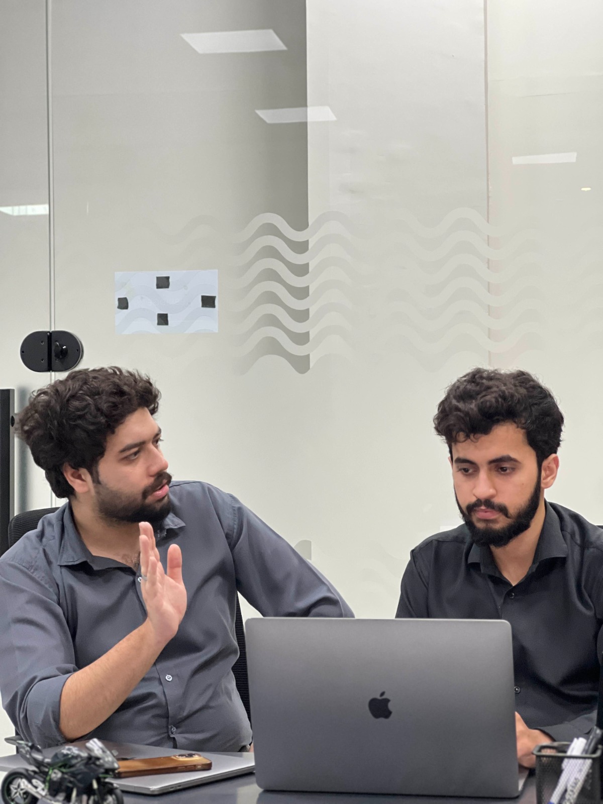 Vector Studio team reviewing usability test results