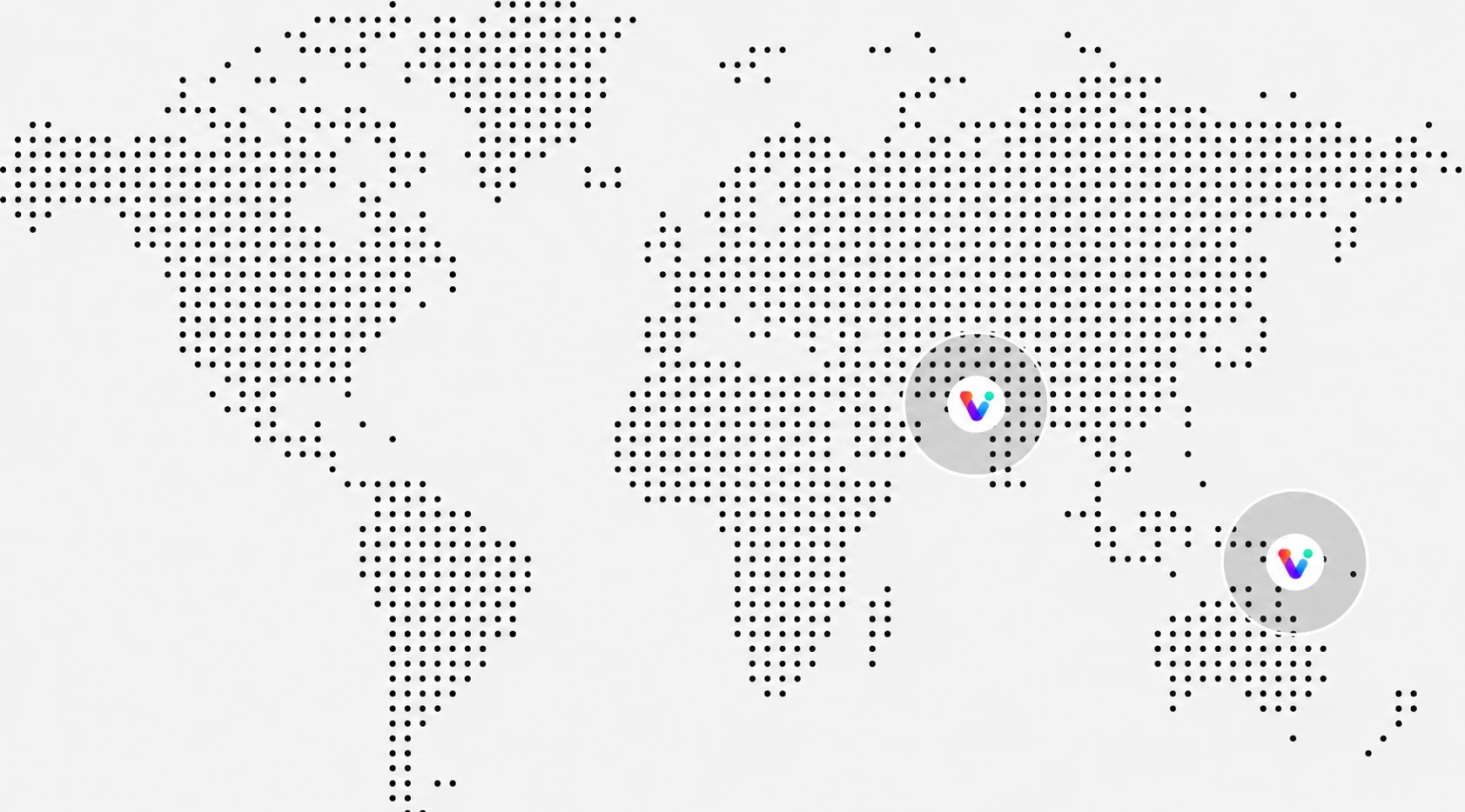World map showing headquarters in Pakistan and USA